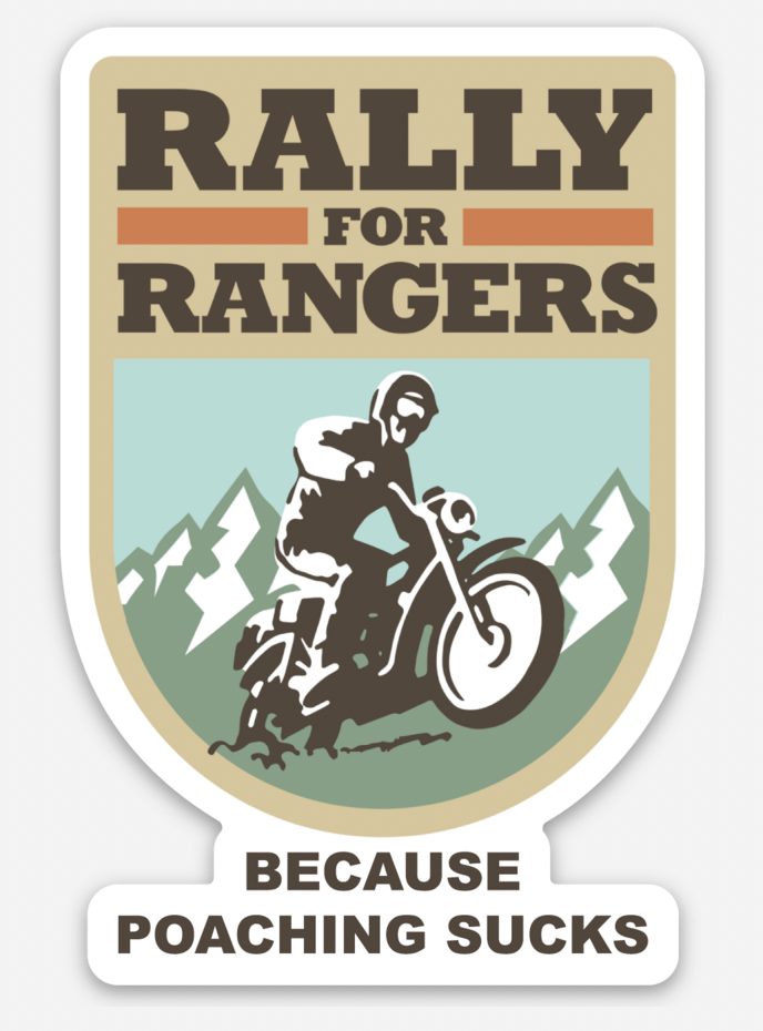 Die-cut "Poaching Sucks" Luggage Sticker